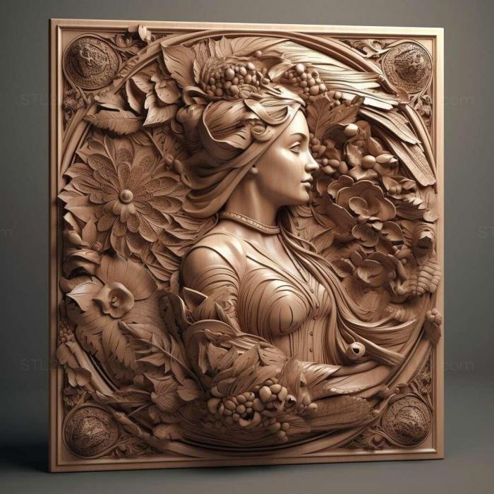Patterns and decorations (stl render 3, PATTERN_27) 3D models for cnc